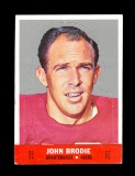 1968 Topps Stand-up Football Card #2 John Brodie San Francisco 49ers.