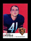 1969 Topps ROOKIE Football Card #26 Rookie Bryan Piccolo Chicago Bears. NM-