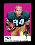 1969 Topps Football Card #77 Carroll Dale Green Bay Packers. NM-MT Conditio