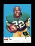 1969 Topps Football Card #102 Elijah Pitts Green Bay Packers. NM-MT Conditi