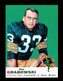 1969 Topps Football Card #124 Jim Grabowski Green Bay Packers. NM-MT Condit