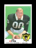 1969 Topps Football Card #163 Hall of Famer Jim Otto Oakland Raiders. NM-MT