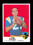 1969 Topps Football Card #171 John Hadl San Diego Chargers. NM-MT Condition