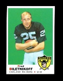 1969 Topps Football Card #201 Hall of Famer Fred Biletnikoff Oakland Raider
