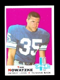 1969 Topps Football Card #236 Tom Nowatzke Detroit Lions. NM-MT Condition