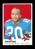 1969 Topps Football Card #254 Hall of Famer Mel Renfro Dallas Cowboys. NM-M