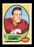1970 Topps Football Cards #1 Hall of Famer Len Dawson Kansas City Chiefs. N