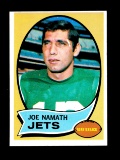 1970 Topps Football Cards #150 Hall of Famer Joe Namath New York Jets. NM C