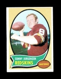 1970 Topps Football Cards #200 Hall of Famer Sonny Jurgensen Washington Red