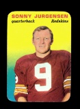 1970 Topps Glossy Football Card #20 of 33 Hall of Famer Sonny Jurgensen Was