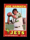1971 Topps Football Card #250 Hall of Famer Joe Namath New York Jets.