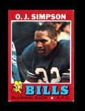 1971 Topps Football Card #260 Hall of Famer O.J. Simpson Buffalo Bills.