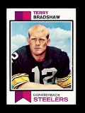 1973 Topps Football Card #15 Hall of Famer Terry Bradshaw Pittsburgh Steele