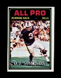 1974 Topps Football Card #130 Hall of Famer O.J. Simpson Buffalo Bills All-