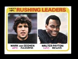 1978 Topps Football Card #333 NFL Rushing Leaders: Van Eeghen-Payton.