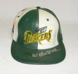 AUTOGRAPHED Leather Green Bay Cap  Signed By: Hall of Famer Green Bay Packe