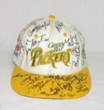 AUTOGRAPHED Leather Green Bay Packers Cap Signed By Several Green Bay Packe