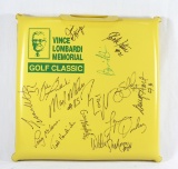 AUTOGRAPHED Stadium Seat Cushion From The Vince Lombardi Memorial Golf Clas