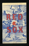 1954 Official Red Sox Program and Score Card vs the Philadelphia Athletics