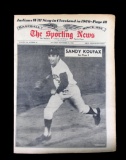 September 25, 1965 Issue of The Sporting News with Sandy Koufax on The Cove