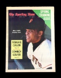 March 1, 1969 Issue of The Sporting News with Willie Mays in Color on The C
