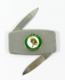Vintage 1960s 2-Blade Pocket Folding Knife with Green Bay Packers Logo. Loo