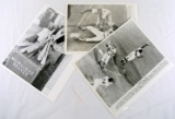 (3) 1962 Black and White Milwaukee Braves Press Photos