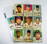 (11) Low Grade/Damaged 1952 Topps Baseball Cards.