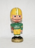 1960s Green Bay Packer Bobble Head. Gold Round Base. Sports Specialies Cali