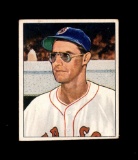 1950 Bowman Baseball Card #153 Walt Masterson Boston Red Sox.