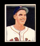 1950 Bowman Baseball Card #188 Earl Johnson Boston Red Sox.