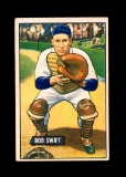 1951 Bowman Baseball Card #214 Bob Swift Detroit Tigers.