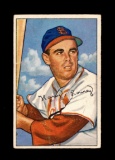 1952 Bowman Baseball Card #102 Peanuts Lowrey St Louis Cardinals.