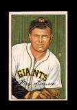 1952 Bowman Baseball Card #110 Max Lanier New York Giants.