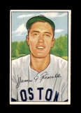 1952 Bowman Baseball Card #189 Jim Piersall Boston Red Sox.