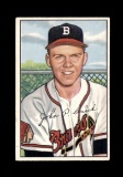 1952 Bowman Baseball Card #192 John Cusick Boston Braves.