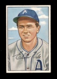 1952 Bowman Baseball Card #206 Elmer Valo Philadelphia Athletics.
