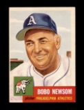 1953 Topps Baseball Card #15 Bobo Newsome Philadelphia Athletics.