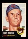 1953 Topps Baseball Card #23 Toby Atwell Chicago Cubs.