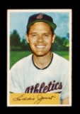 1954 Bowman Baseball Card #35 Eddie Joost Philadelphia Athletics.