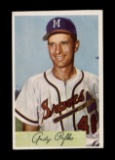 1954 Bowman Baseball Card #112 Andy Pafko Milwaukee Braves.