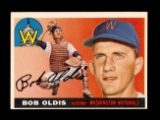 1955 Topps Baseball Card #169 Bob Oldis Washington Nationals.