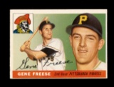 1955 Topps Baseball Card #205 Gene Freese Pittsburgh Pirates.
