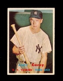 1957 Topps Baseball Card #290 Andy Carey New York Yankees.