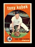 1959 Topps Baseball Card #505 Tony Kubeck New York Yankees.