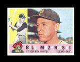 1960 Topps Baseball Card #55 Hall of Famer Bill Mazeroski Pittsburgh Pirate