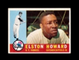 1960 Topps Baseball Card #65 Elston Howard New York Yankees.