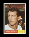 1961 Topps Baseball Card #89 Billy Martin Milwaukee Braves.