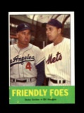 1963 Topps Baseball Card #68 Friendly Foes Duke Snider and Gil Hodges.