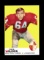 1969 Topps Football Card #44 Dave Wilcox San Francisco 49ers.